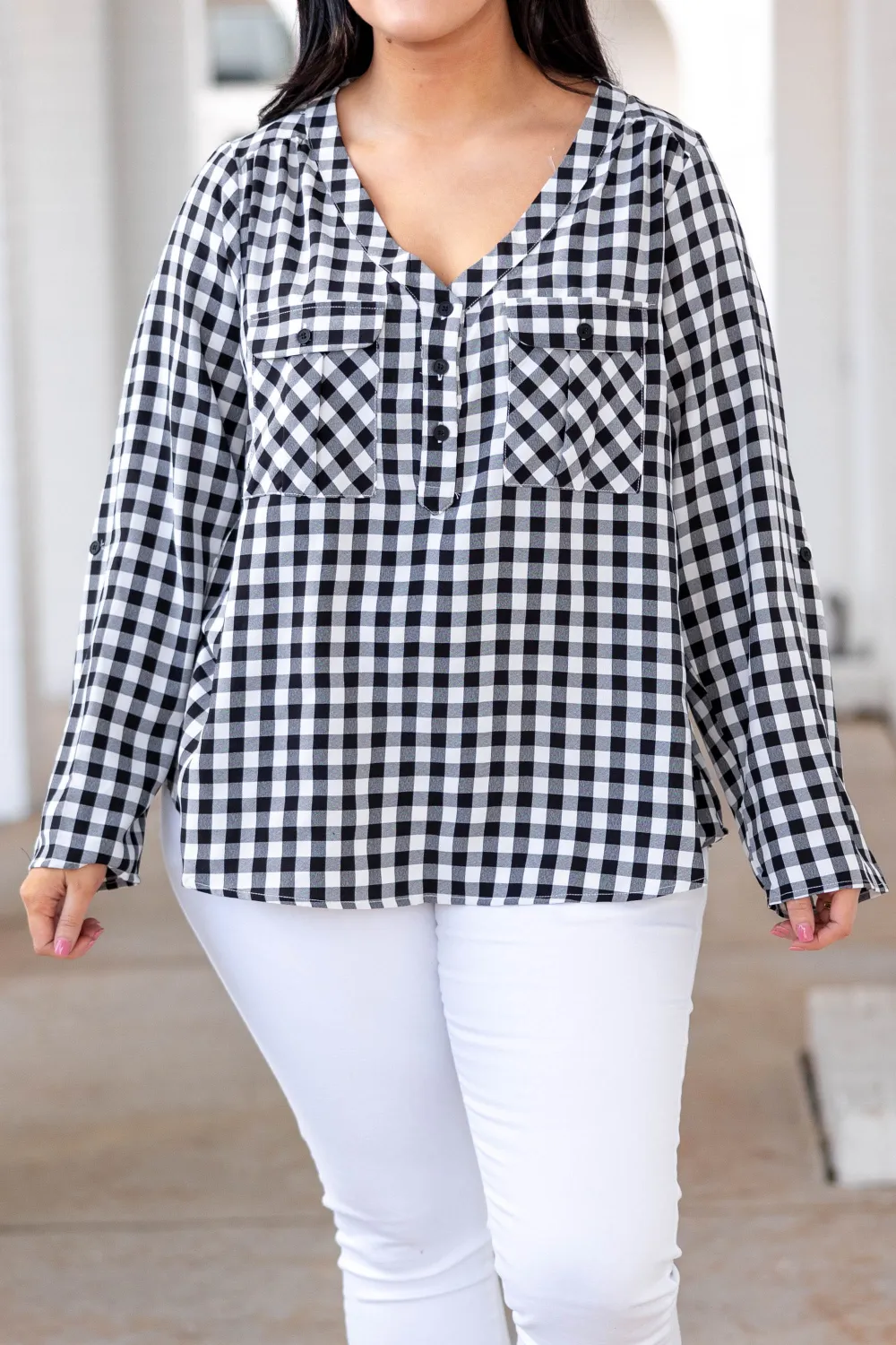 New Sight Top, Gingham