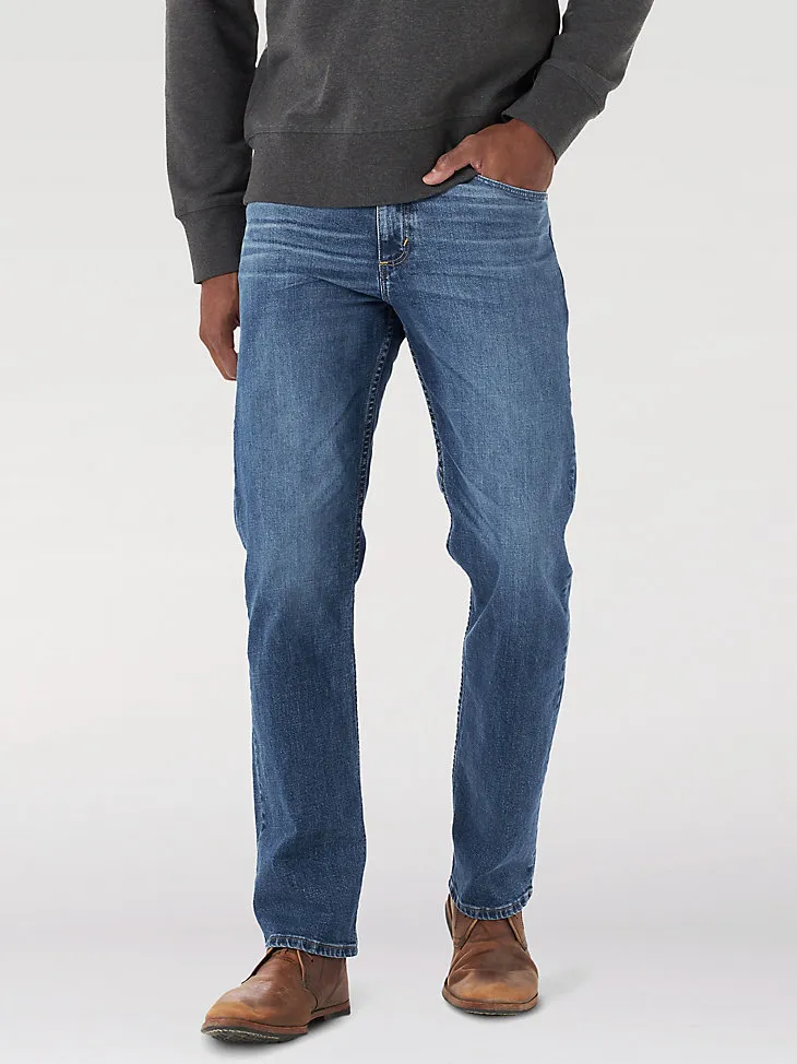 MEN'S RELAXED FIT FLEX JEAN IN MID DENIM