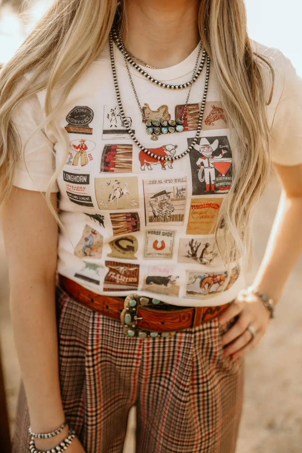 Western Matchbook XOXO Tee