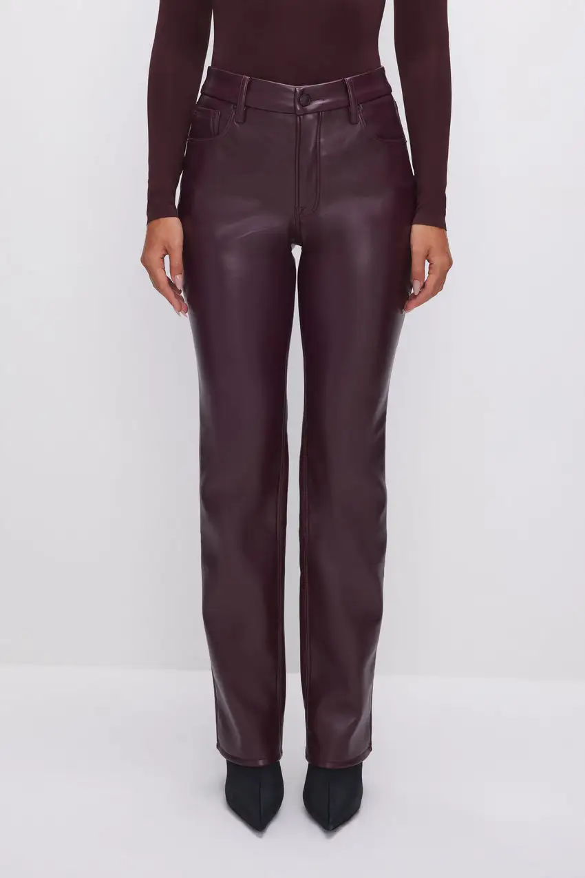 GOOD ICON FAUX LEATHER PANTS