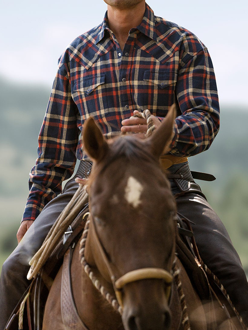 Men's Brushed Twill Plaid Shirt