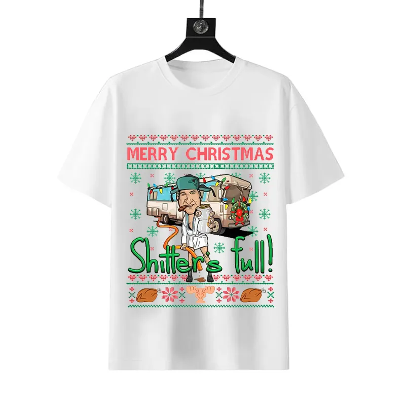 Shitter Was Full! Merry Christmas Short Sleeve T-Shirt