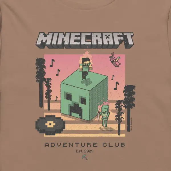 Minecraft 15th Anniversary Vintage Summer Band High Waisted Adult T-Shirt