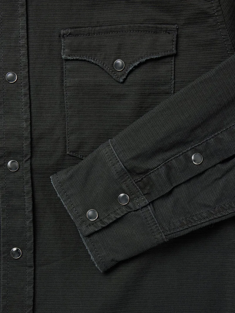 Charcoal Corded Denim Shirt