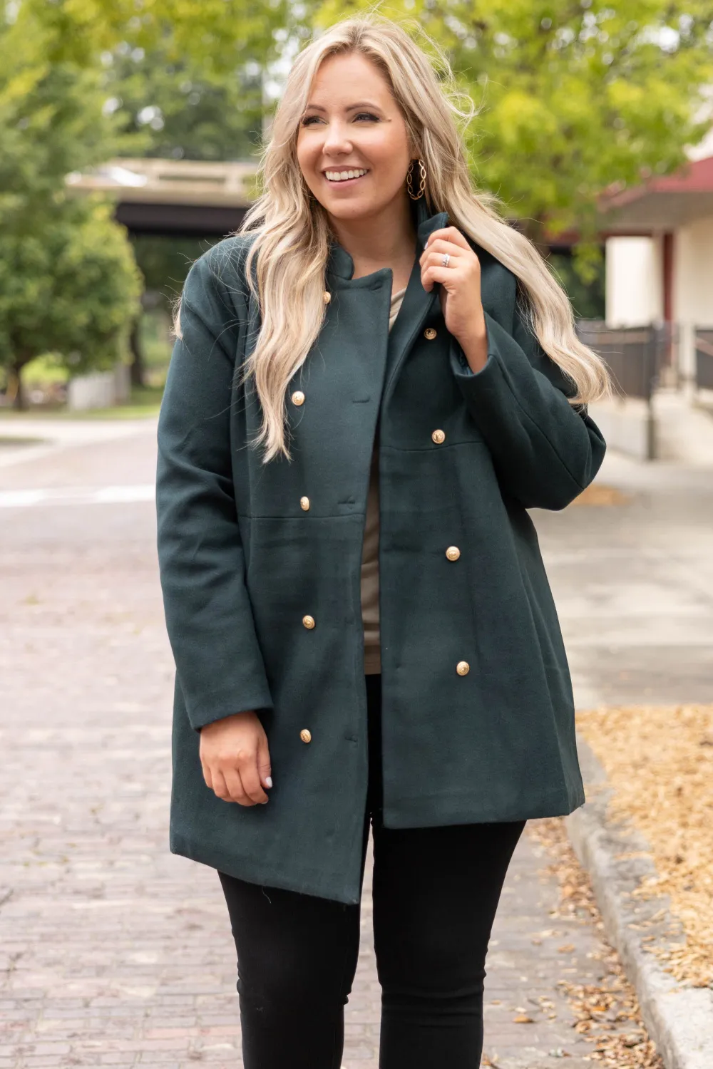 The City Is Ours Coat, Teal