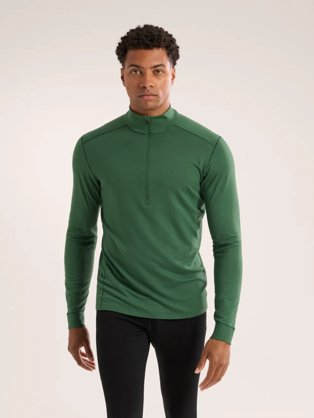 Rho Merino Wool Zip Neck Men's