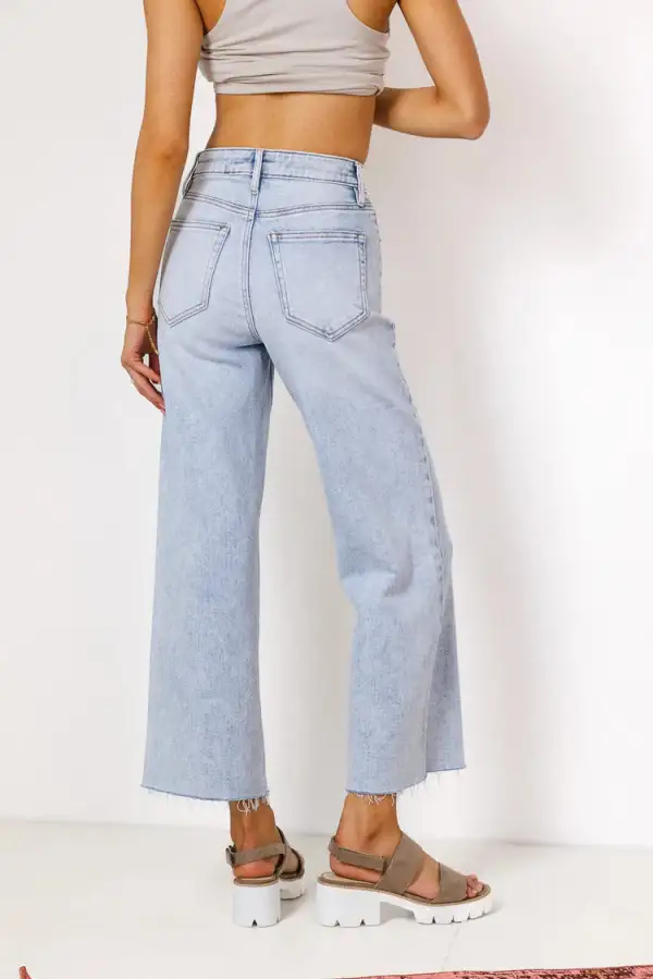 COLETTE WIDE LEG JEANS IN LIGHT WASH