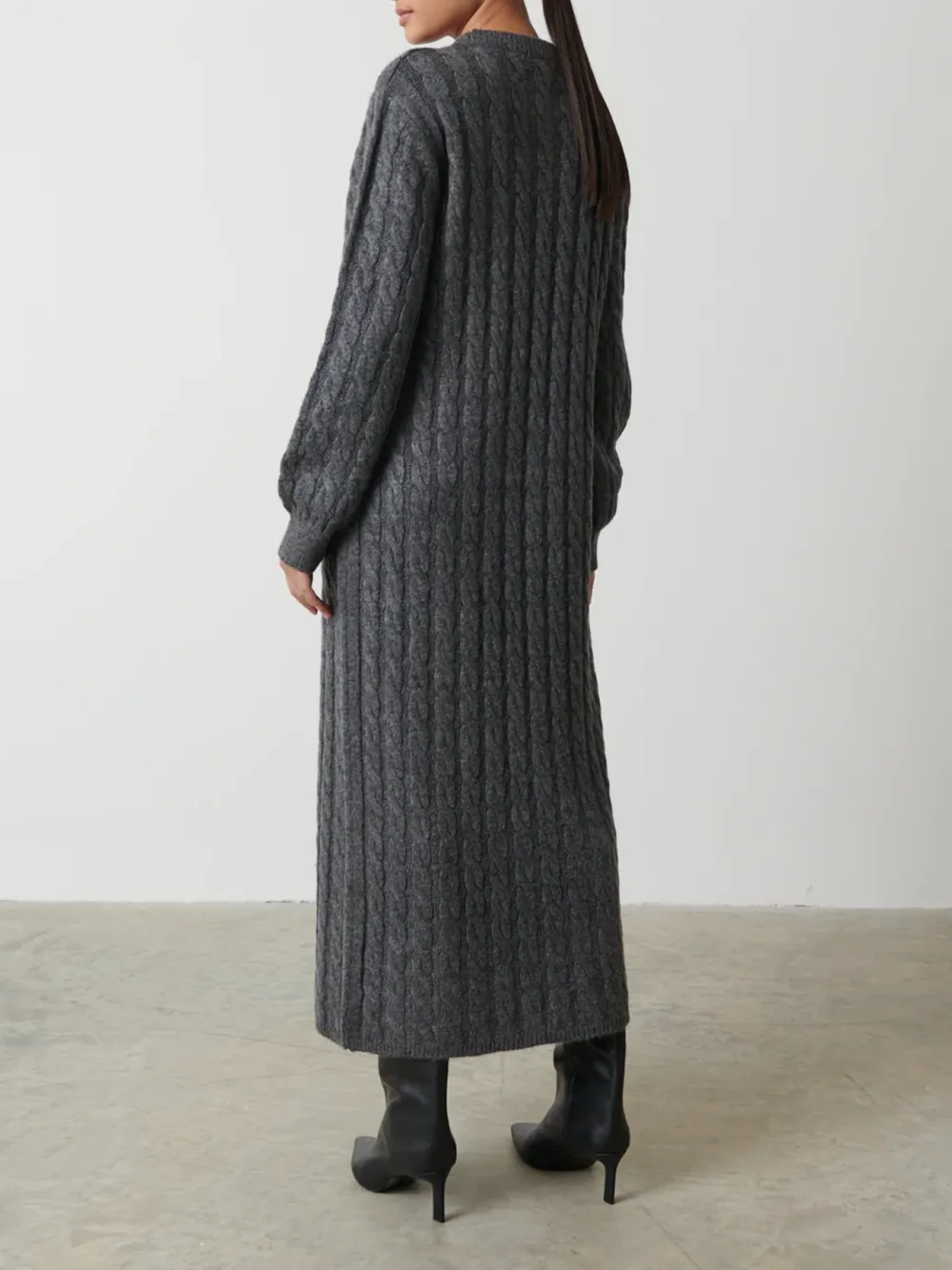 Elisha Cable Knit Midaxi Dress