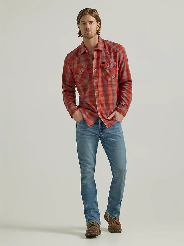 MEN'S BROKEN TWILL PLAID SHIRT IN LAUREL WREATH