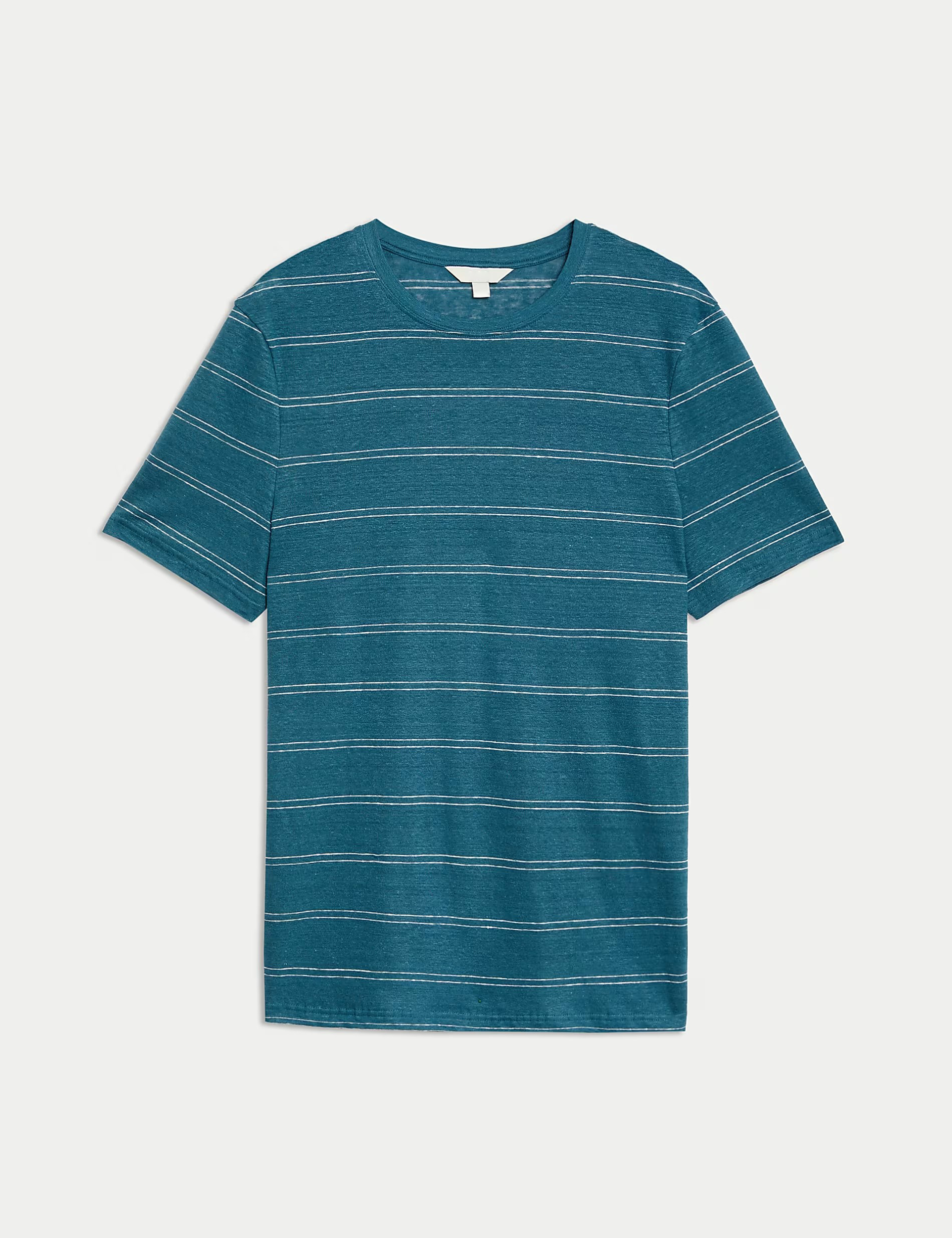 Pure Linen Striped T-Shirt