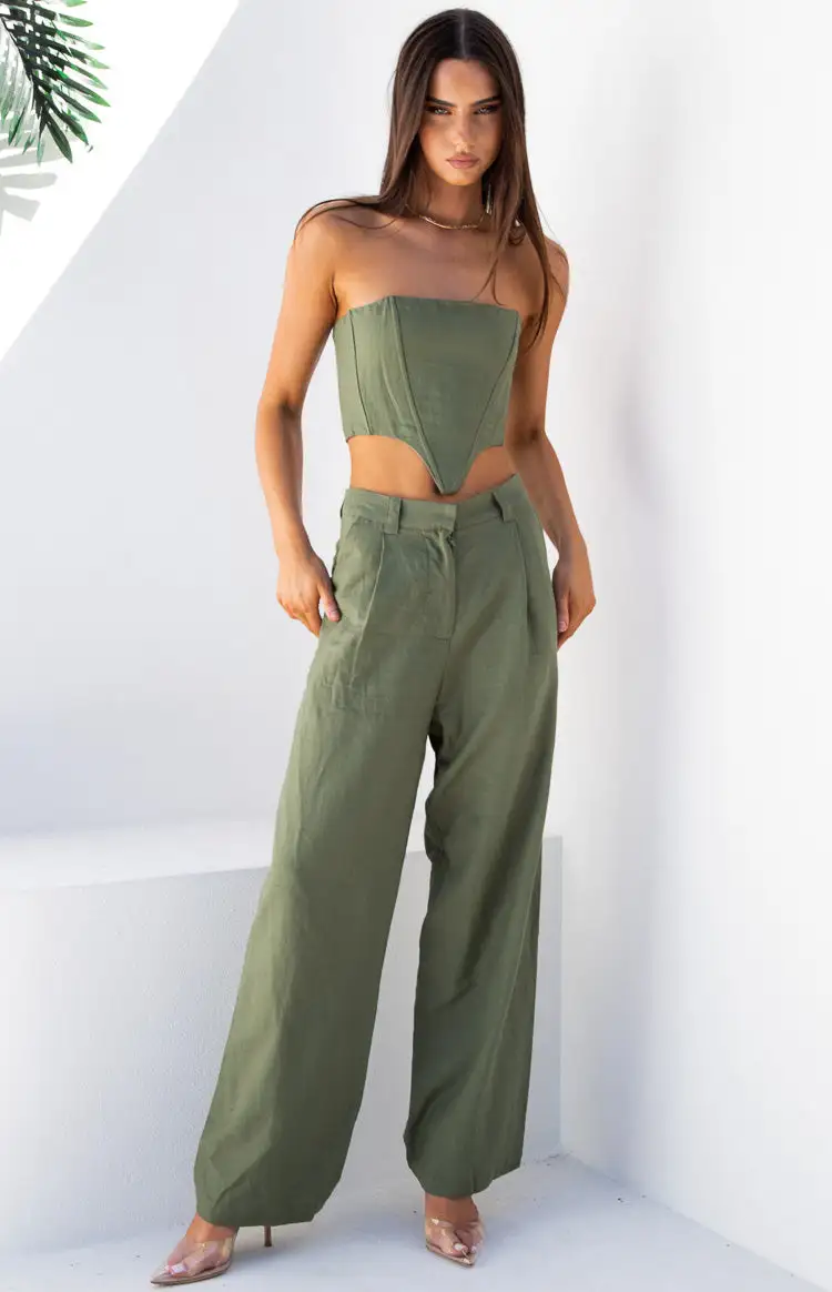 Lioness La Quinta Khaki Tube Top