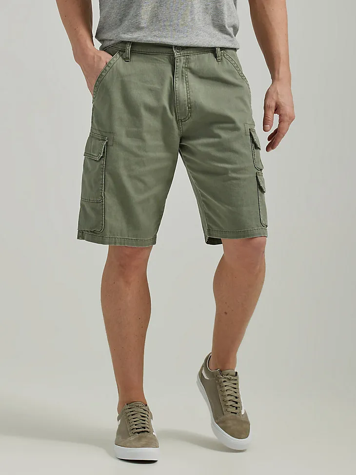 WRANGLER® MEN'S FIVE STAR PREMIUM STACKED CARGO SHORT IN TWILL