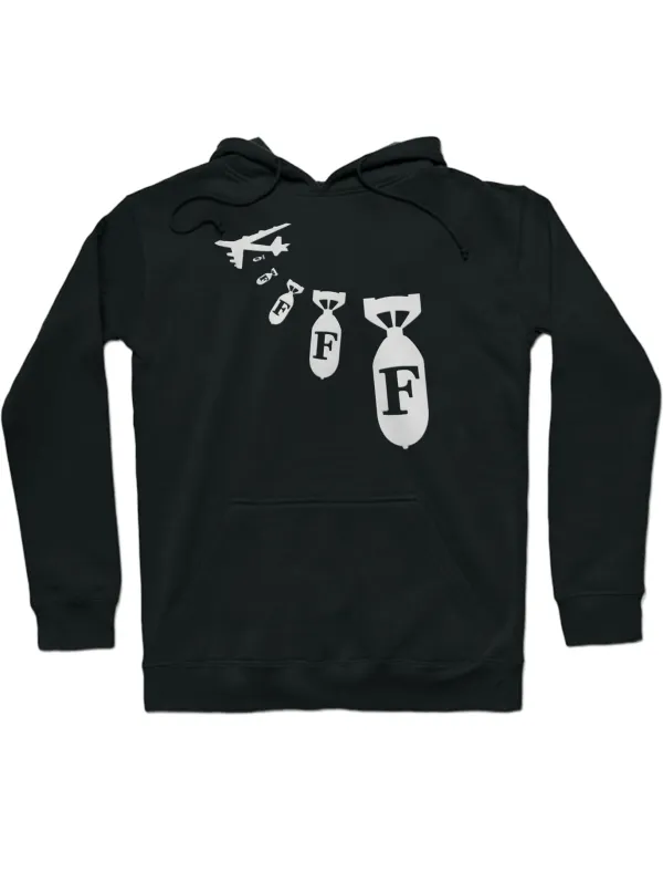 Droping F Words Pattern Hoodie