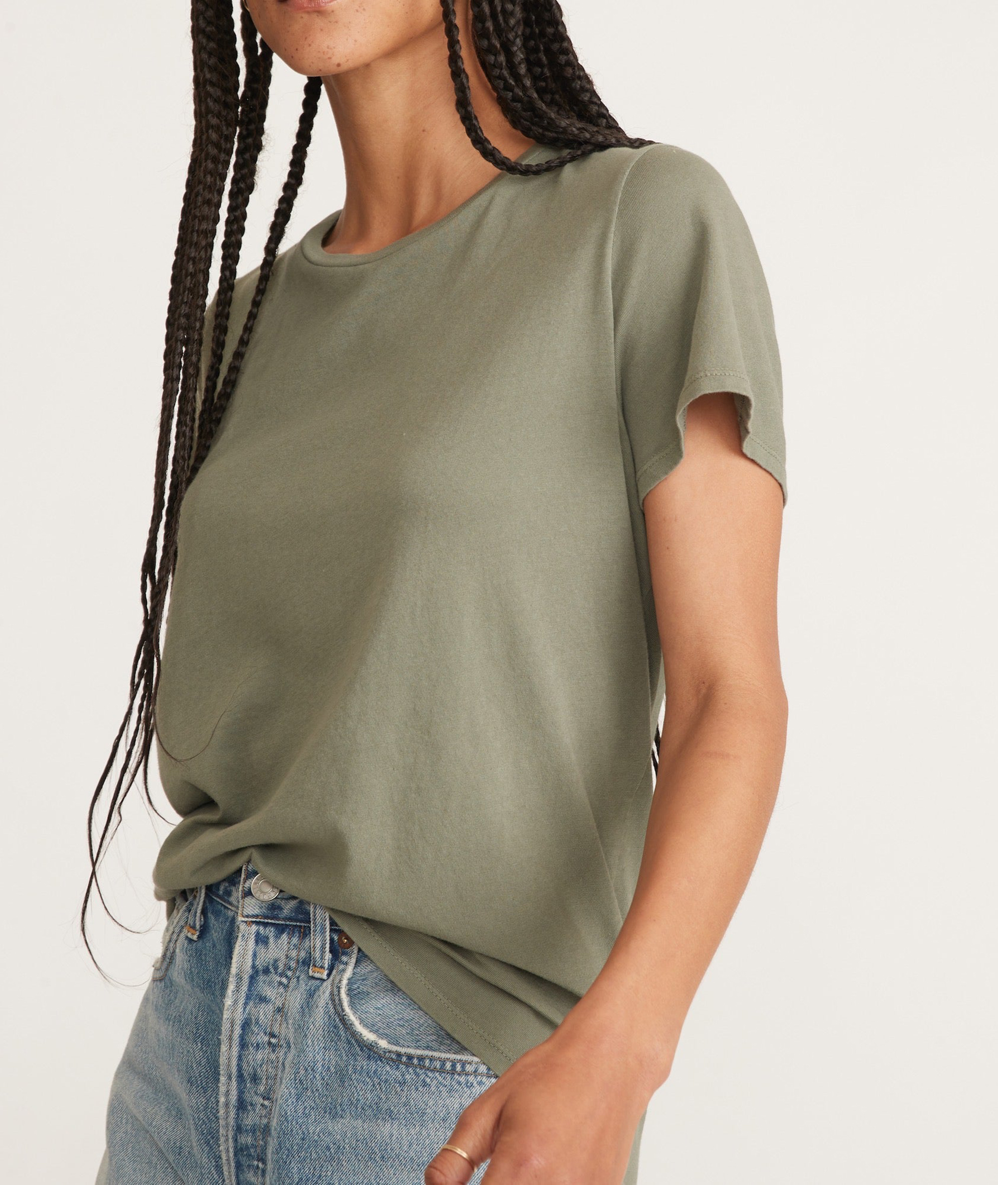 Easy Crew Vetiver Tee