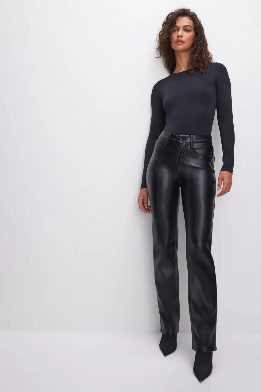 GOOD ICON FAUX LEATHER PANTS