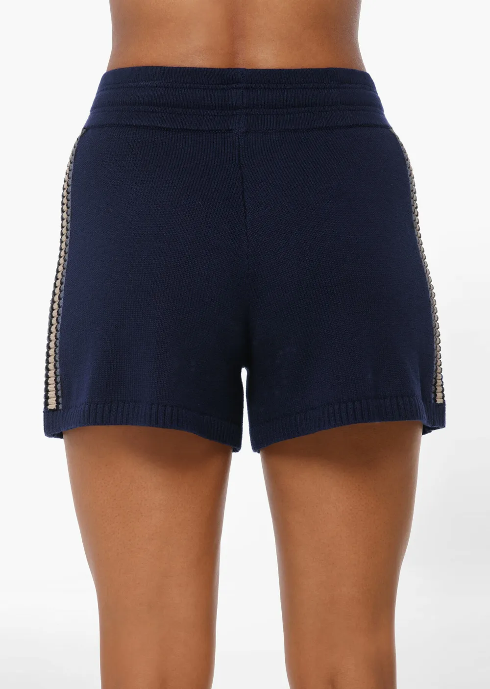 Contrast Knit Kick Short