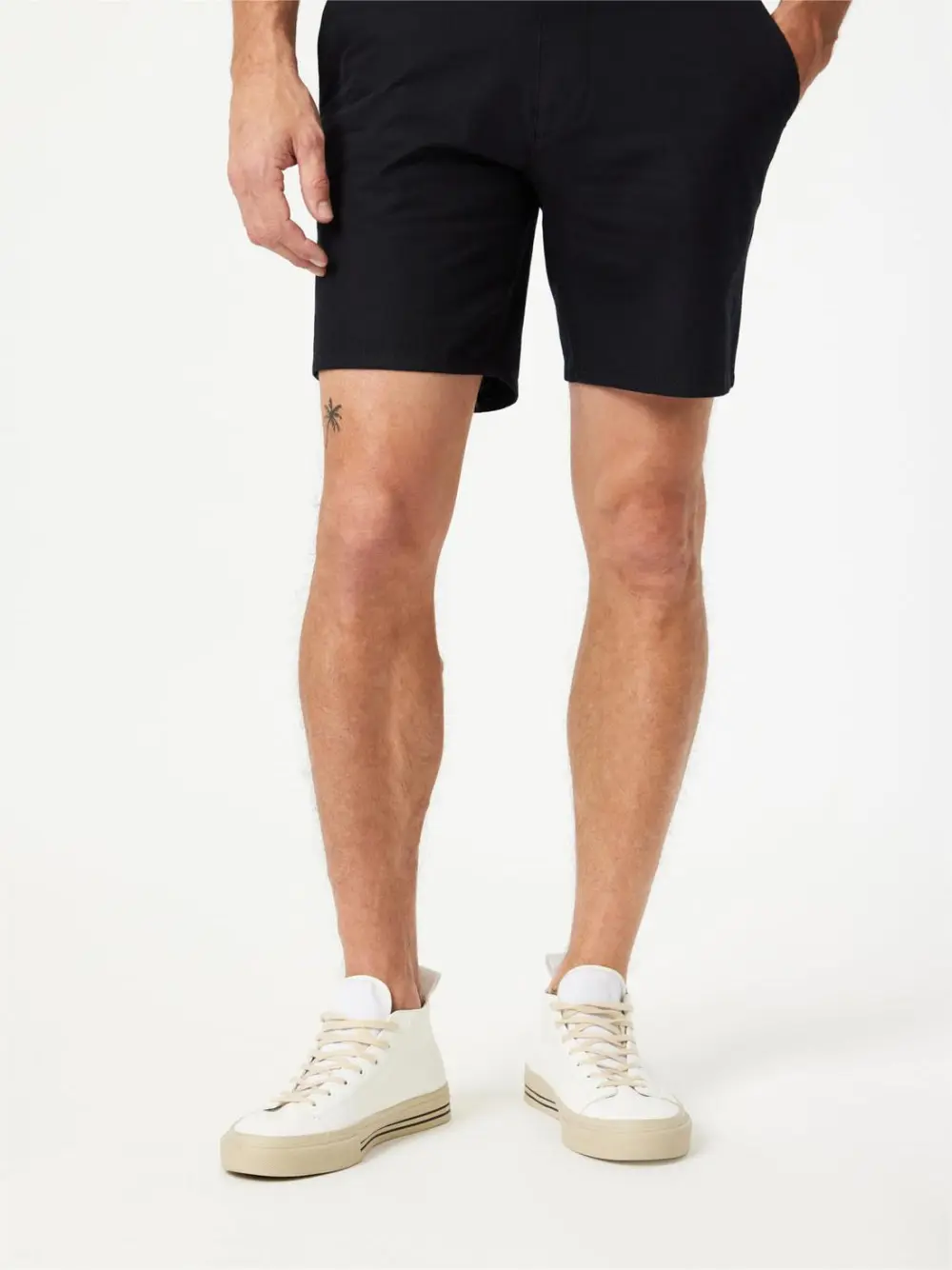 Drawstring Waist Inseam Shorts