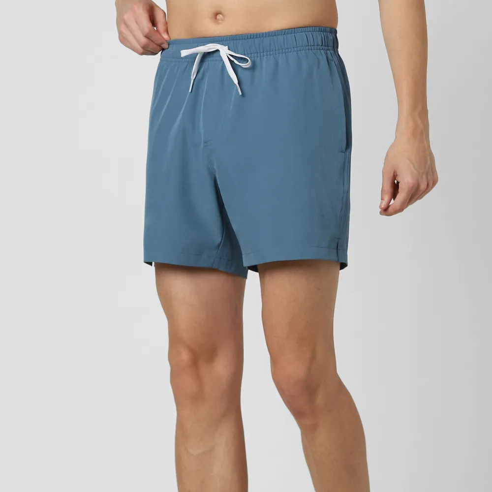 Stretch Swim Solid-Blue Grey