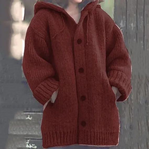 Casual Hooded Sweater Coat