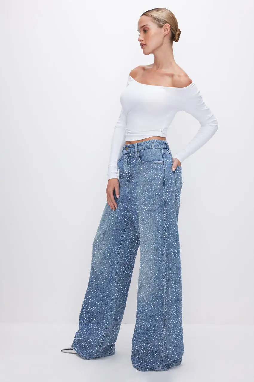 GOOD EASE RELAXED SPARKLE JEANS