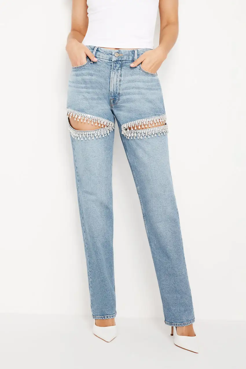 GOOD ICON STRAIGHT DIAMOND JEANS