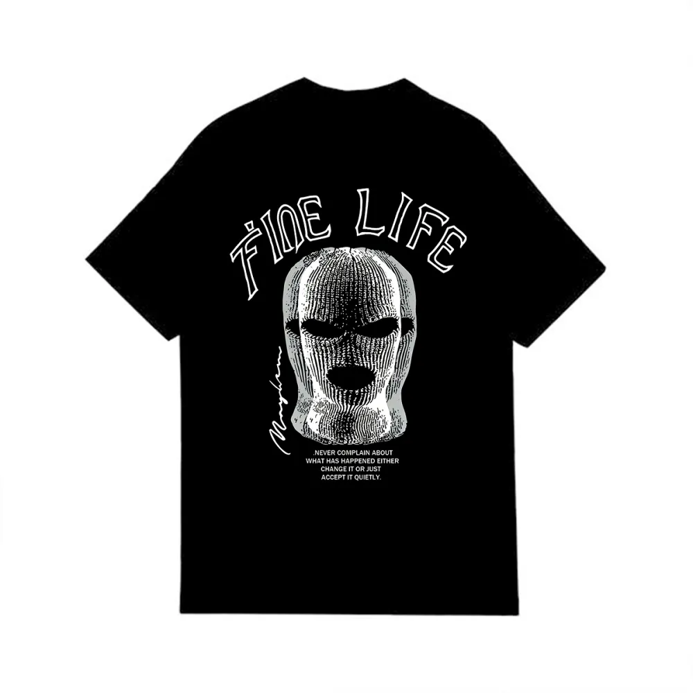 FINE LIFE DESIGNED PATTERN PRINTED TEE