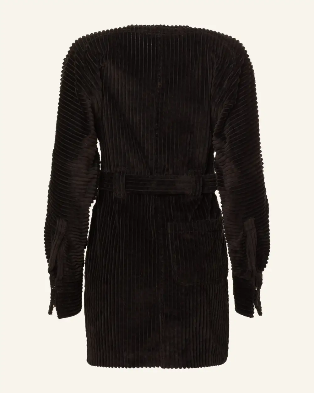 Laurent Licorice Corduroy Dress