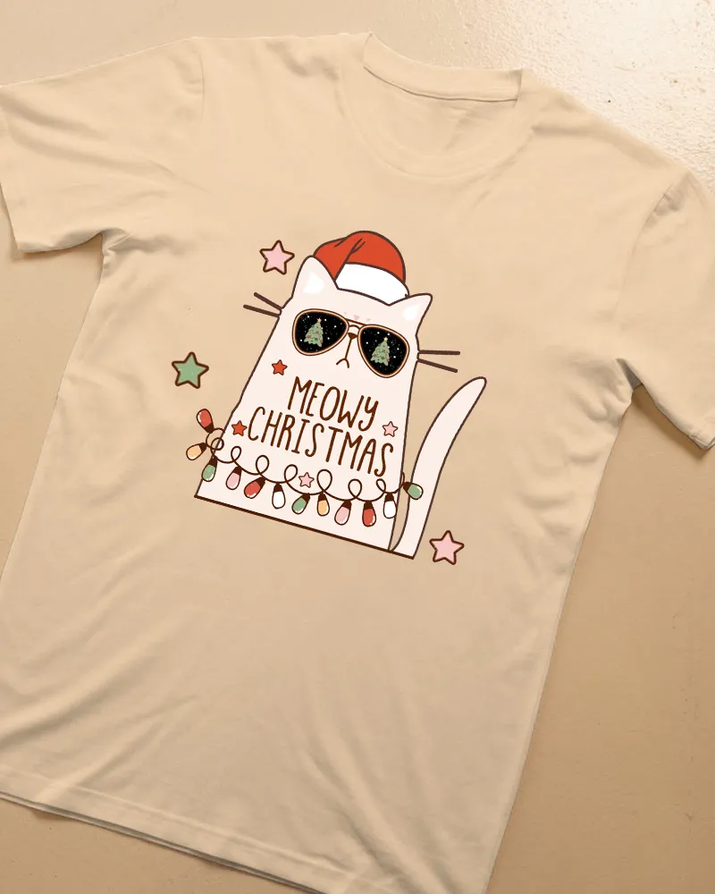 Kitty Santa Lady T-shirt