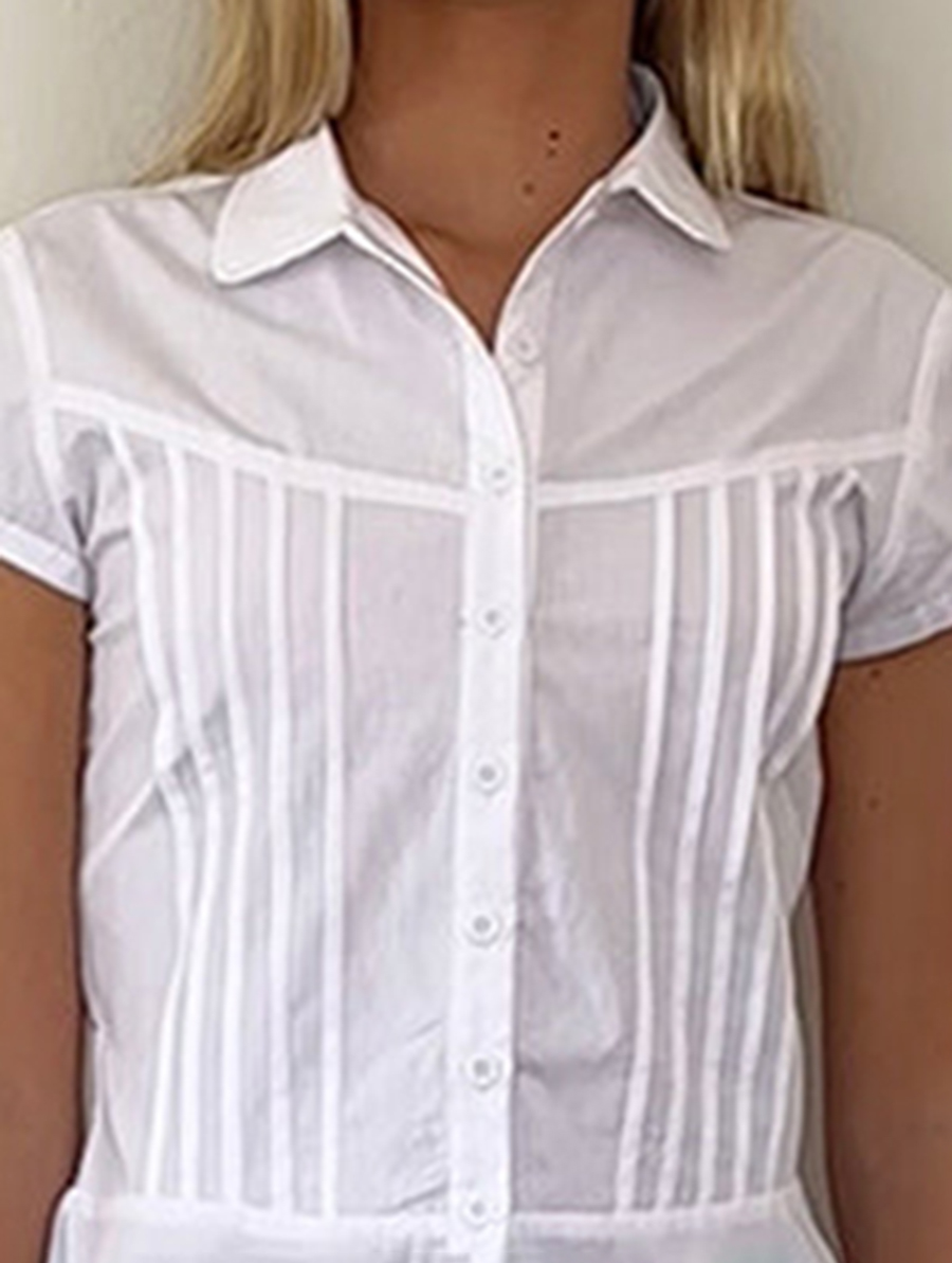 White Poplin Wilmot Blouse