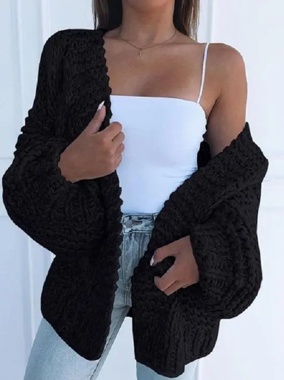 Women's Cardigans Knit Long Sleeve Loose Sweater Cardigan(⚡Clearance Sale)