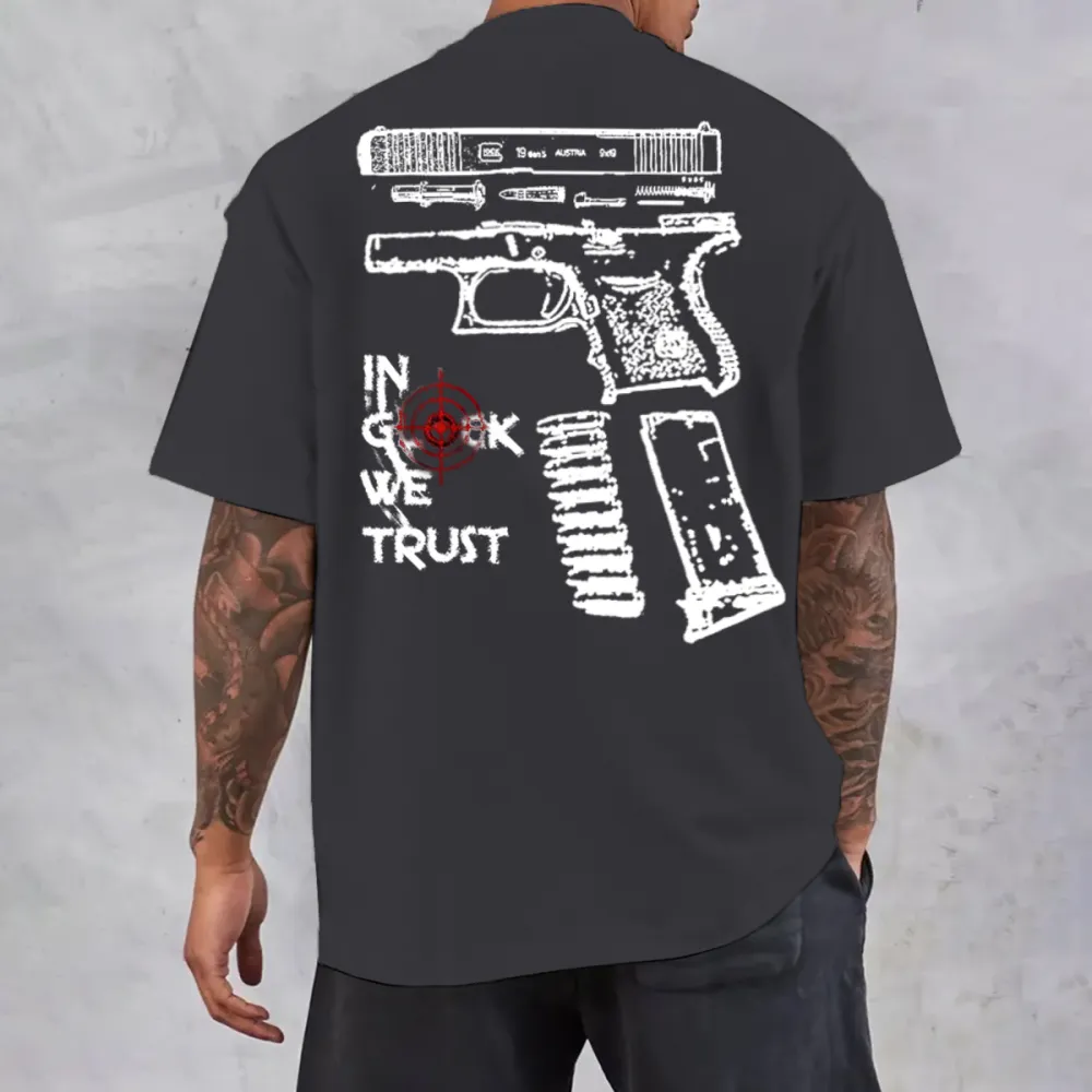 In Glock We Trust Men T-shirt,Short Sleeve,T-shirt Size S-4XL