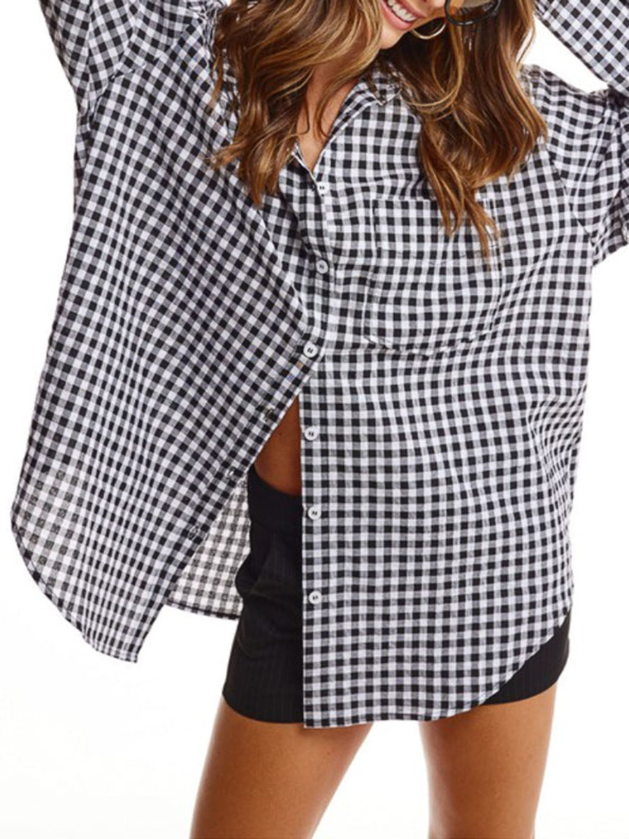 Gingham Oversized Shirt