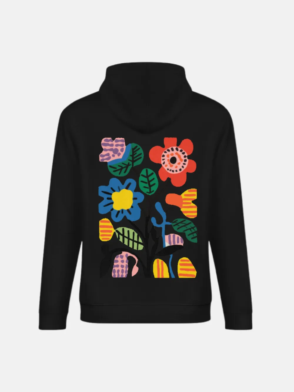 FLORAL PATTERN HOODIE