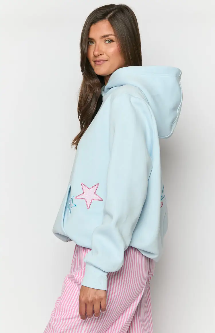 Beginning Light Blue Star Hoodie