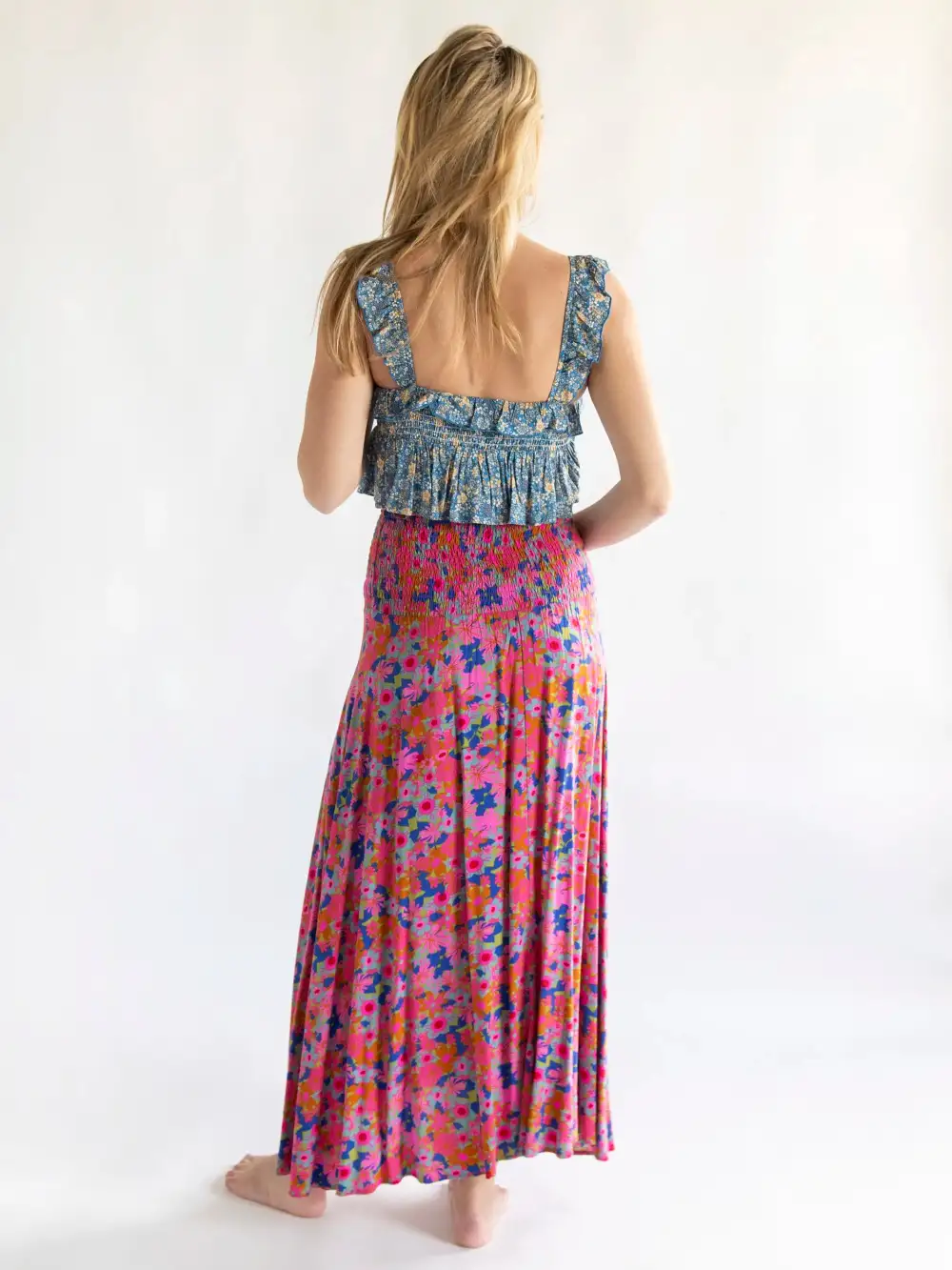 Favorite Convertible Midi Skirt - Rust Orchid Pink