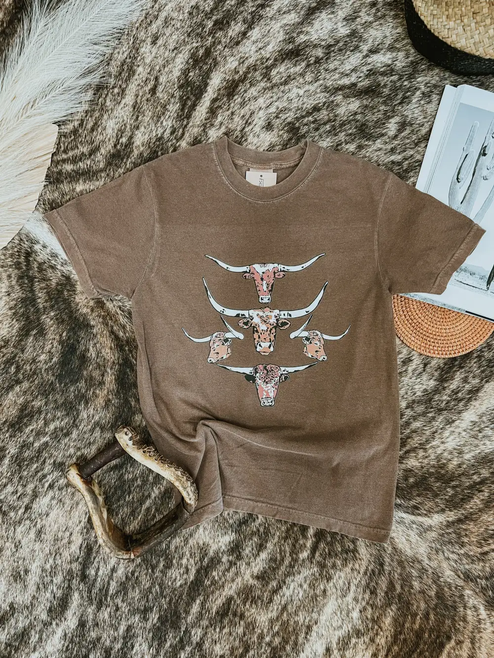 Longhorn Collage Tee