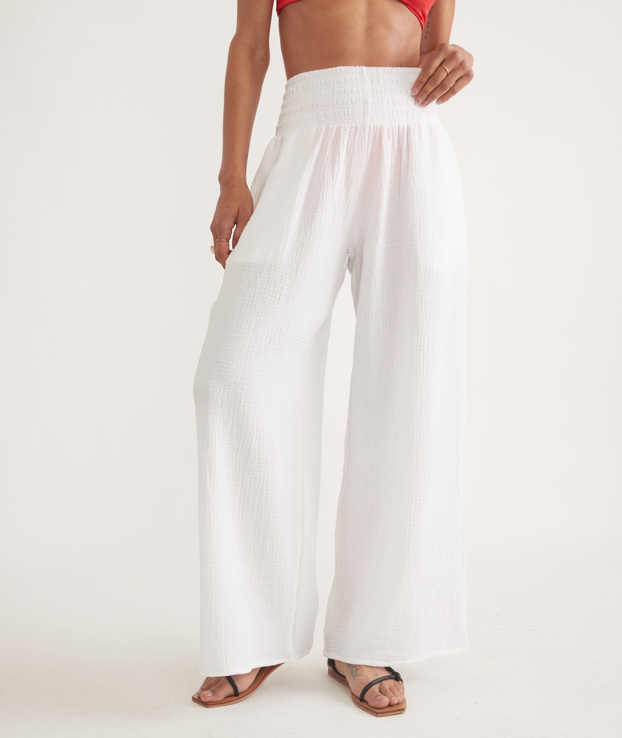 Sophia Double Cloth Palazzo Pant