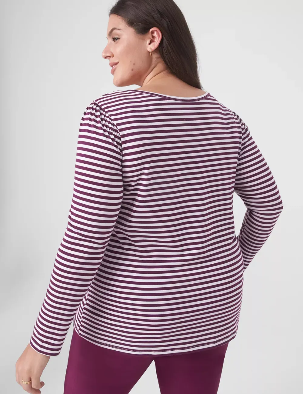 Classic Long-Sleeve Square-Neck Tee