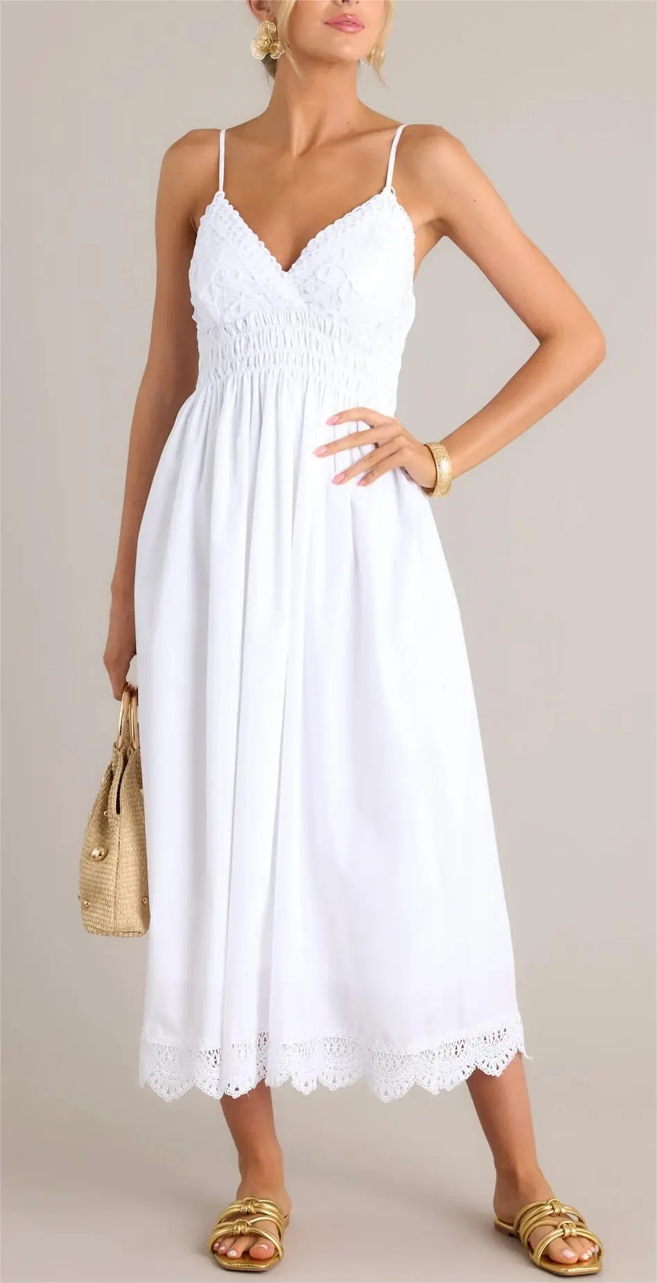 ETHEREAL ELEGANCE WHITE MAXI DRESS