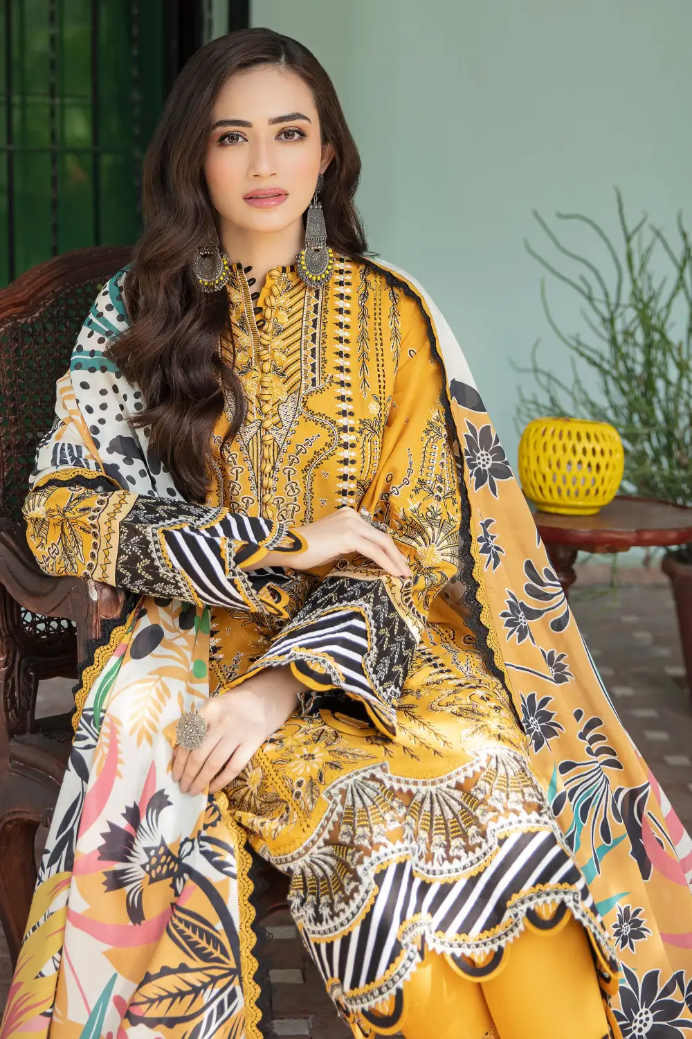 Zard Embroidered Lawn