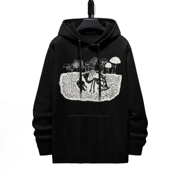 REBORN PATTERN PRINTED HOODIE