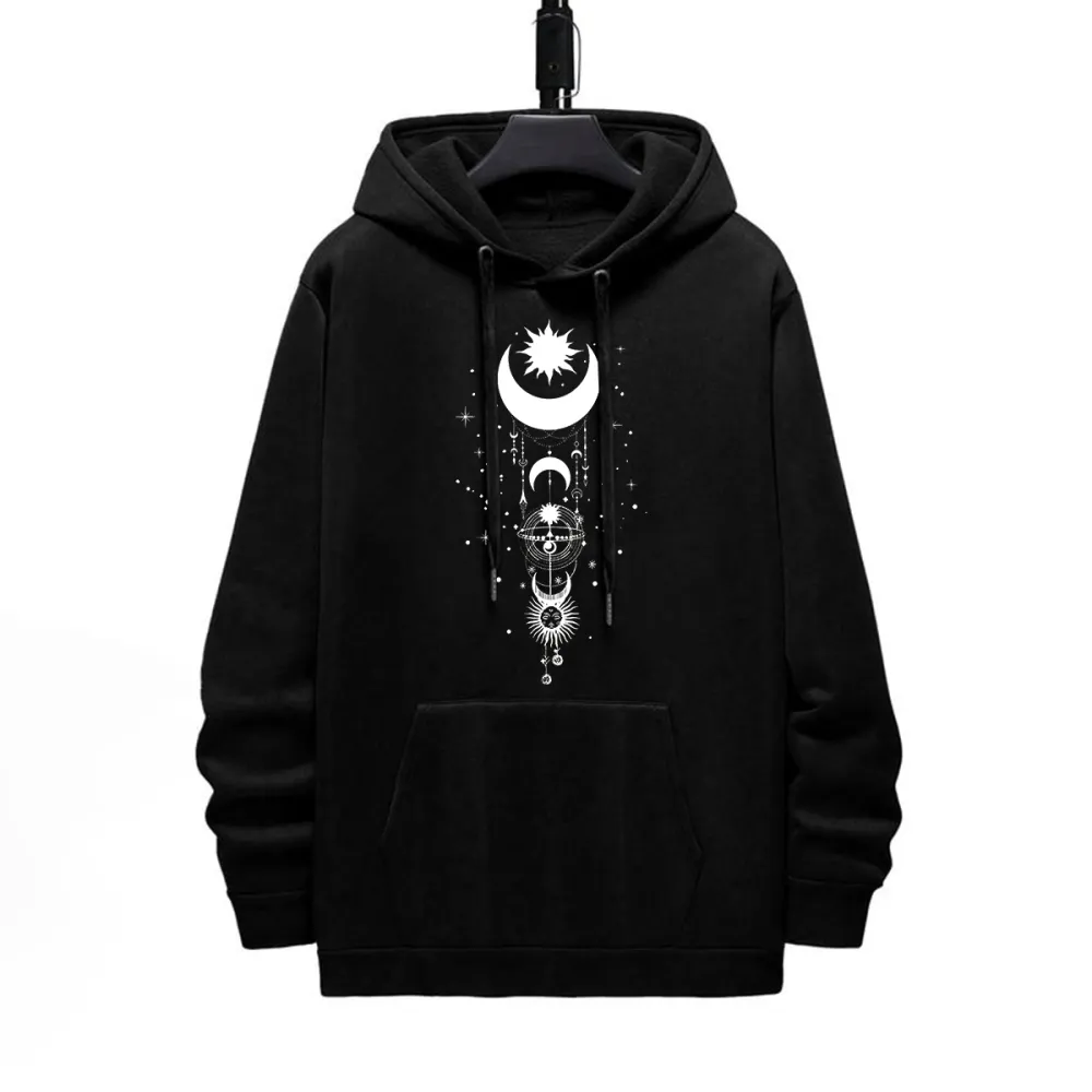 THE MOON PATTERN PRINTED HOODIE