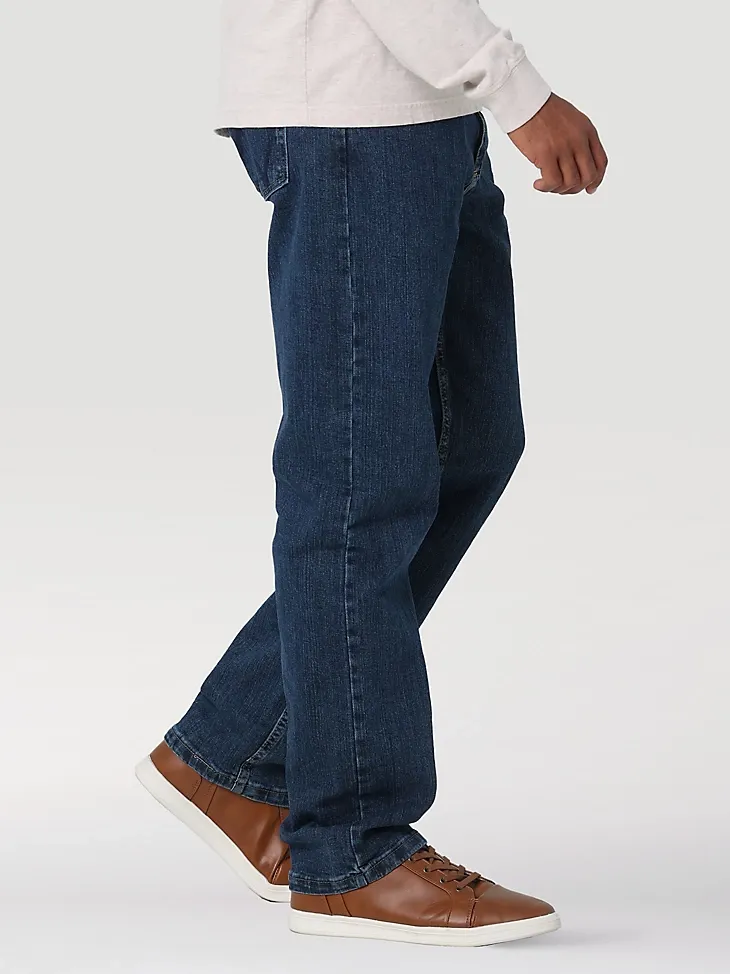 MEN'S RELAXED FIT FLEX JEAN IN MID DENIM