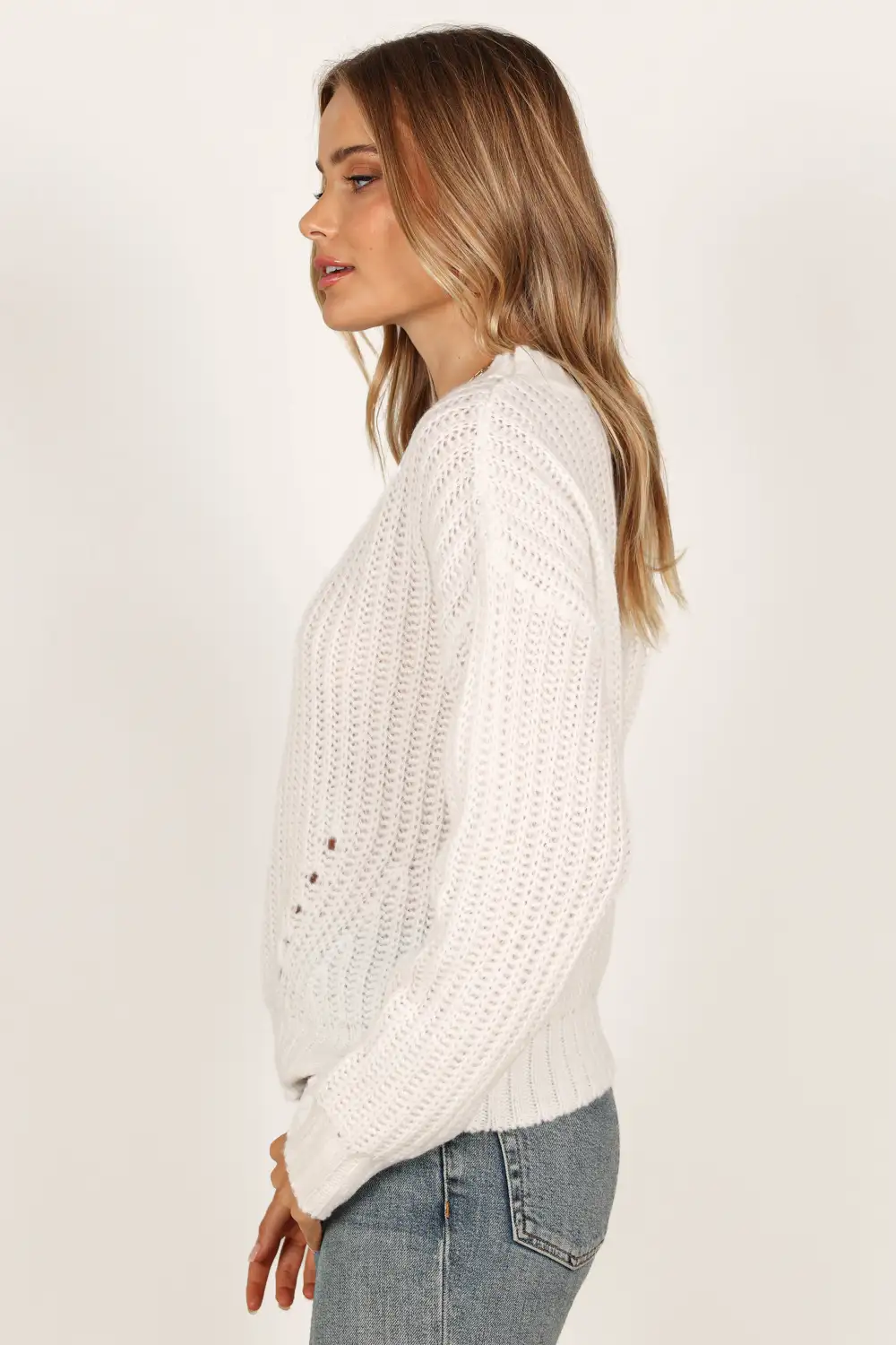 Della Knit Sweater - White