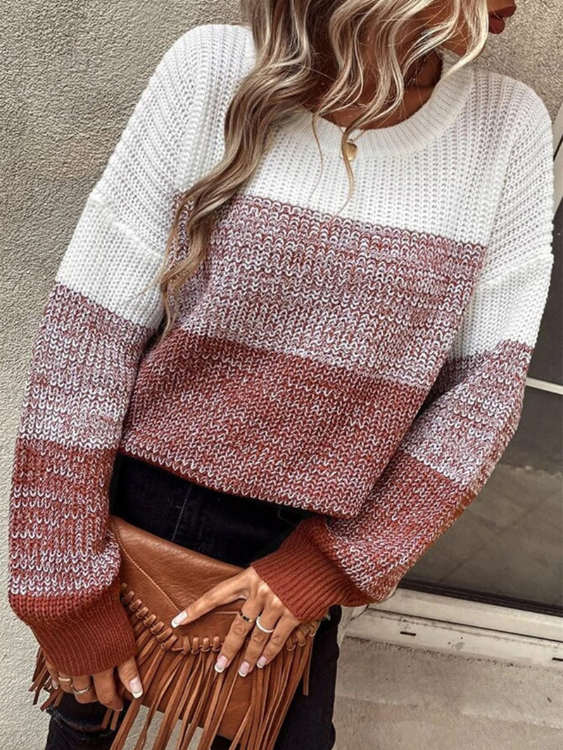 Long Sleeve Knitted Sweater Top Coat