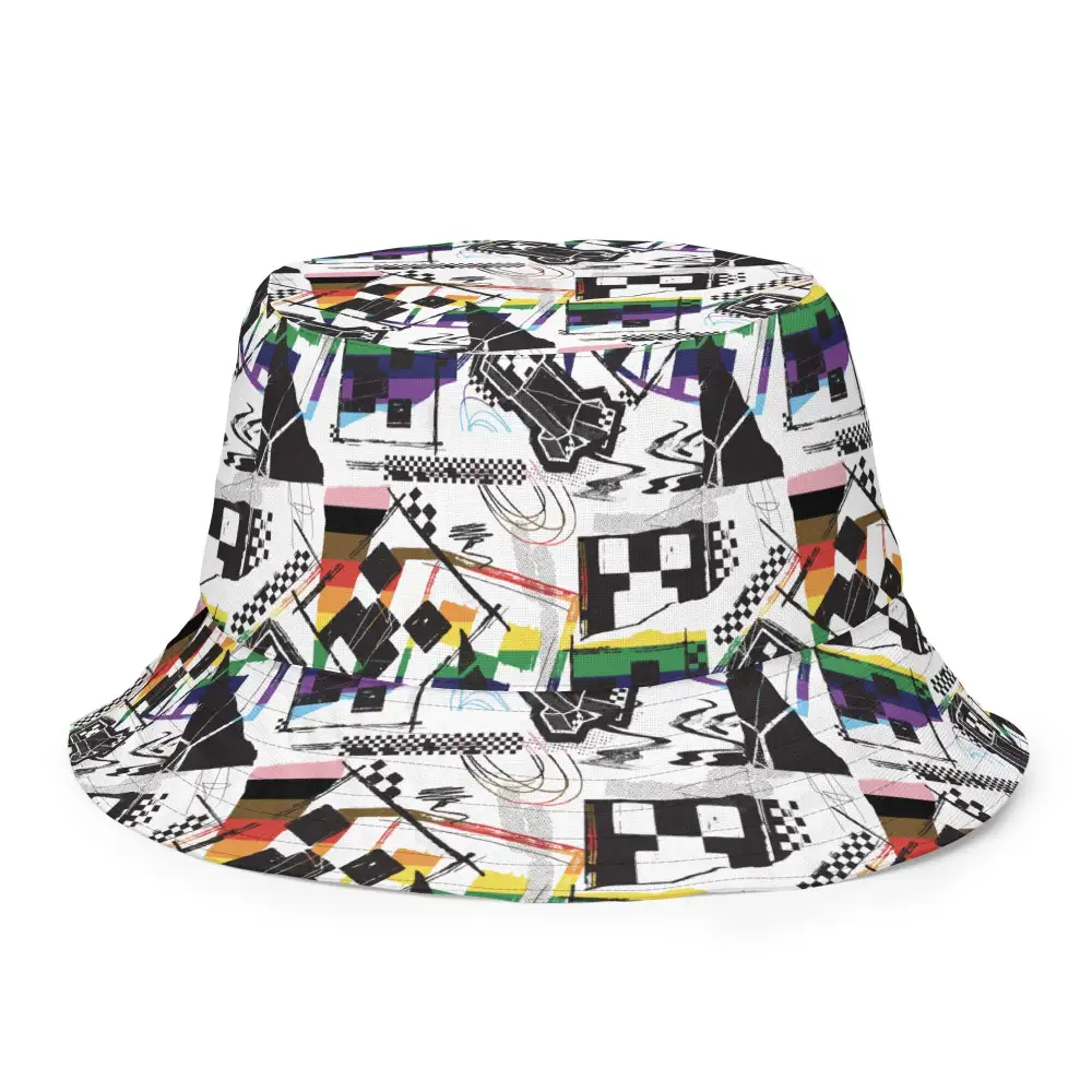 Minecraft Rainbow Reversible Bucket Hat