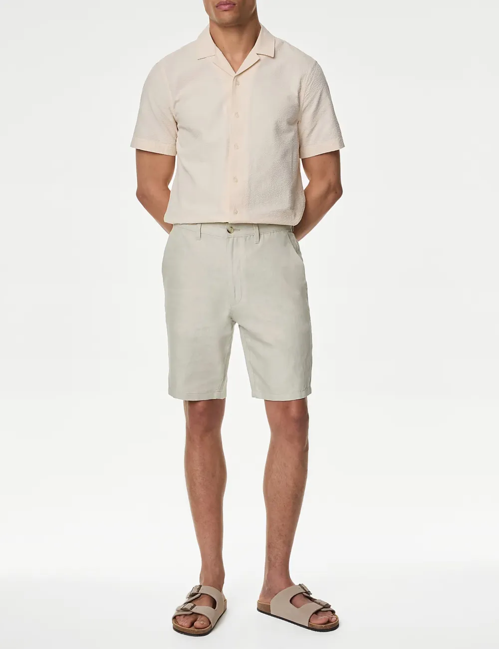 Linen Blend Chino Shorts