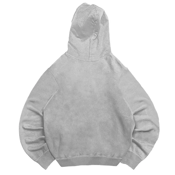 Basic hooded sweatshirt with hood cord