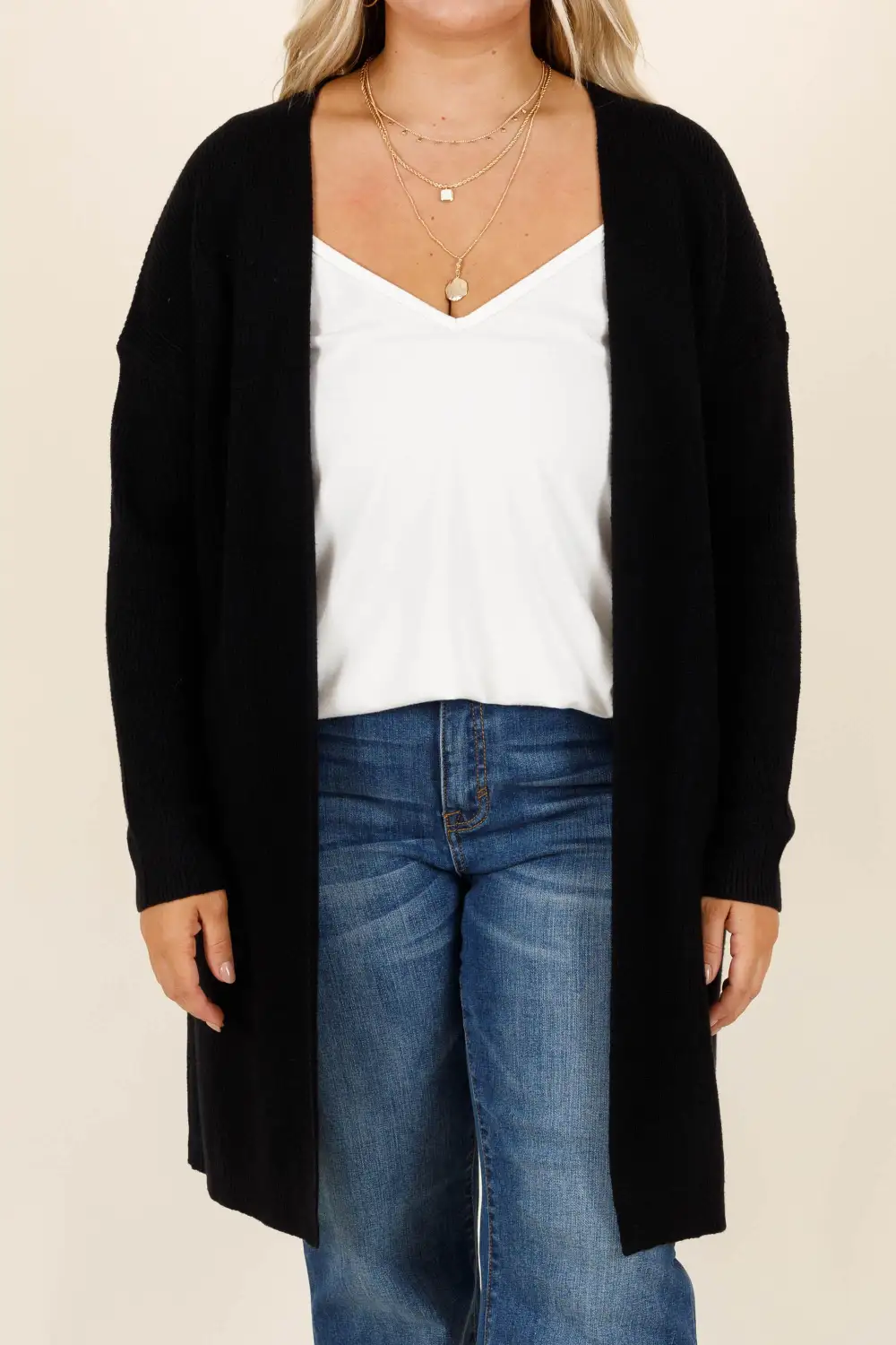 Realize To Realign Cardigan, Black