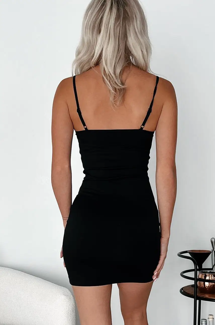 Marla Cami Bodycon Dress (Black)